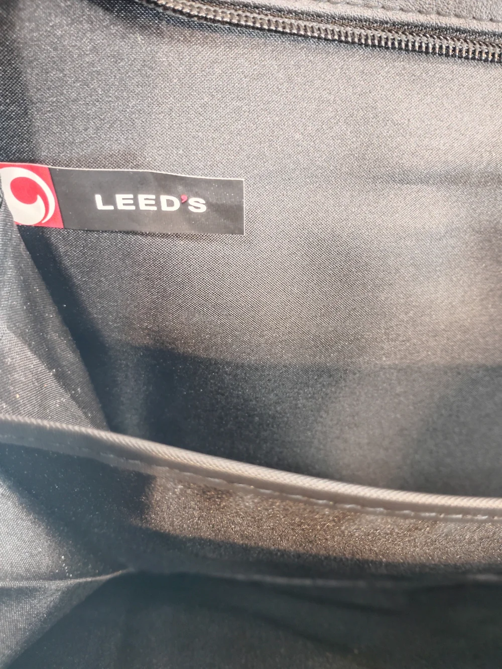 Leeds Black Leather Laptop/Messenger /Briefcase - Professional Men’s Bag